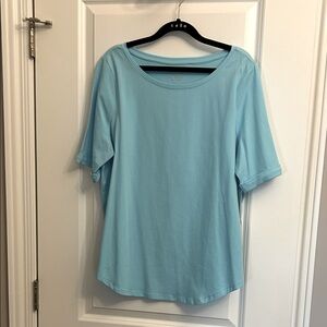 Chico's Light Blue Short Sleeve Tee